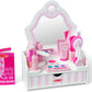 Melissa & Doug Wooden Beauty Salon Play Set A" 18-Piece Vanity & Accessories – 18