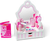 Melissa & Doug Melissa Doug Wooden Beauty Salon With Vanity and 18 pcs - FSC Certified