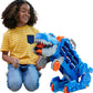Hot Wheels City Ultimate T-Rex Transporter A" Dinosaur Hauler for 20+ Cars Transforms with Lights & Sounds – 20