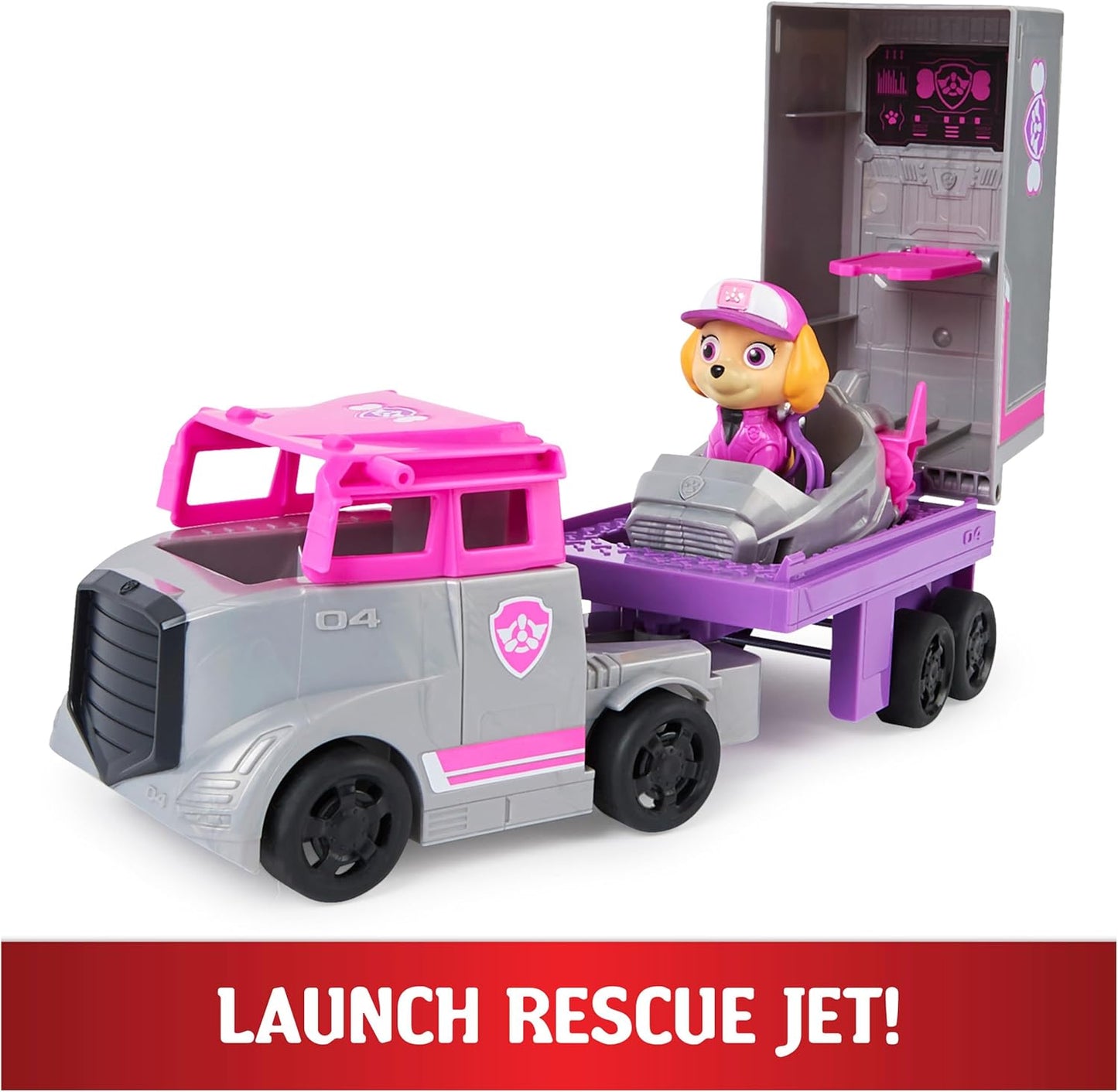 PAW Patrol Big Truck PupAA"A"s Skye Transforming Toy Trucks with Collectible Action Figure Kids Toys for Ages 3 and up – 3