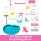 Barbie DreamHouse Playset A" 75+ Pieces 3-Story Dollhouse with Pool Slide Pet Elevator & Puppy Play Areas – 75