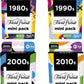 Hasbro Gaming Trivial Pursuit Mini Multipack - 4 Games Featuring 4 Decades Fun Trivia for Adults & Teens 16+ – 4