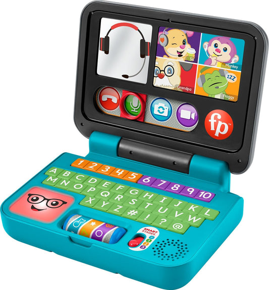 Fisher-Price Baby Toddler Toy Laugh Learn Let's Connect Laptop Pretend Computer with