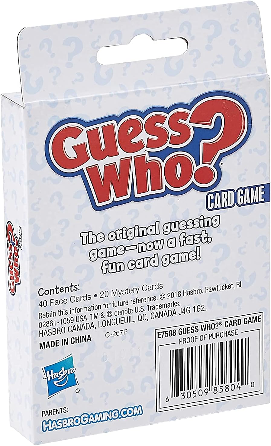 Hasbro Gaming Guess Who Card Game for 2 Player Guessing Game