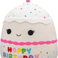 Squishmallows Original 14-Inch Lyla Vanilla Birthday Cake Plush – 14