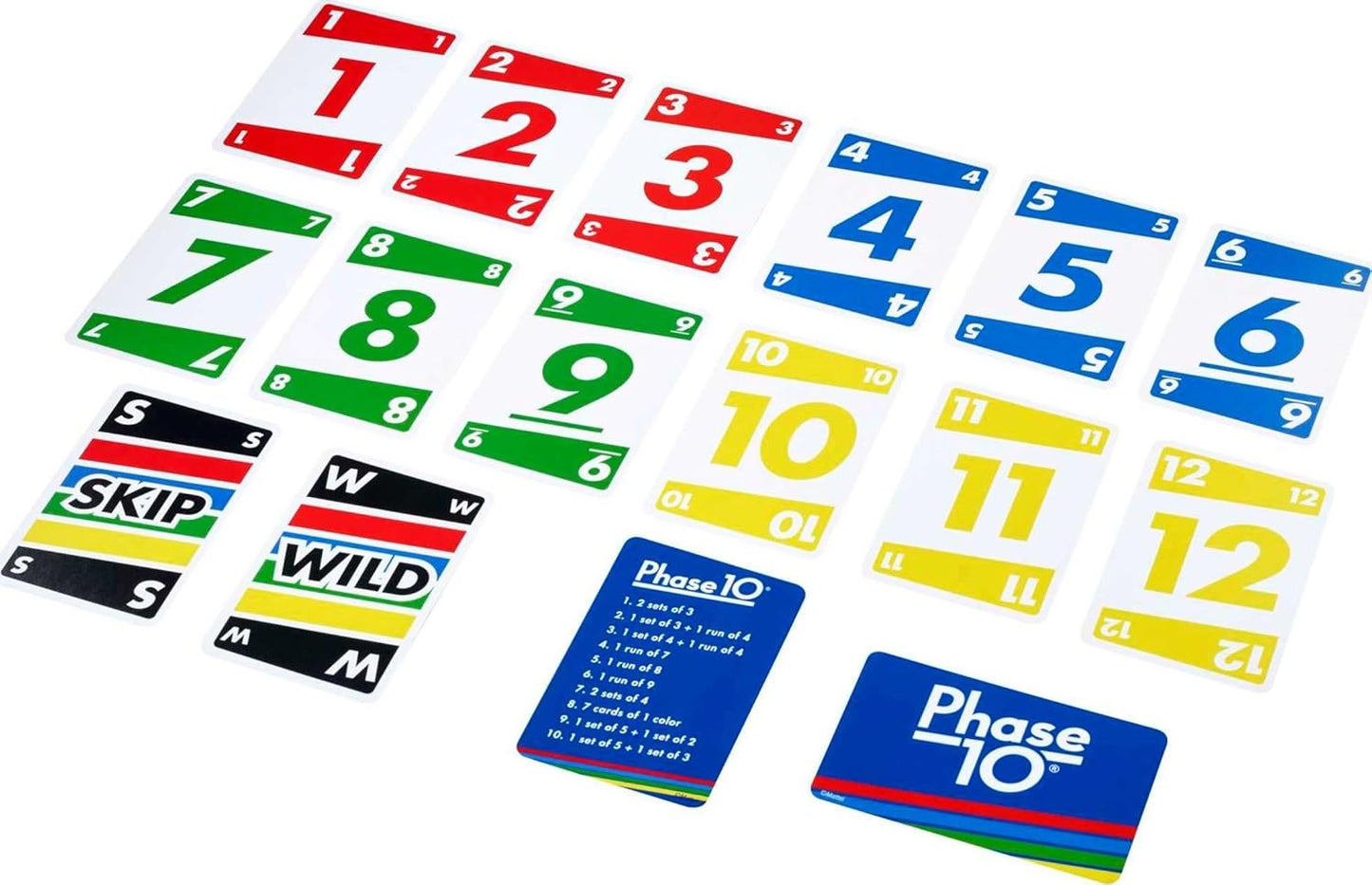 Mattel Phase 10 Card Game AA"A Fun for Family & Kids 108 Cards – 10