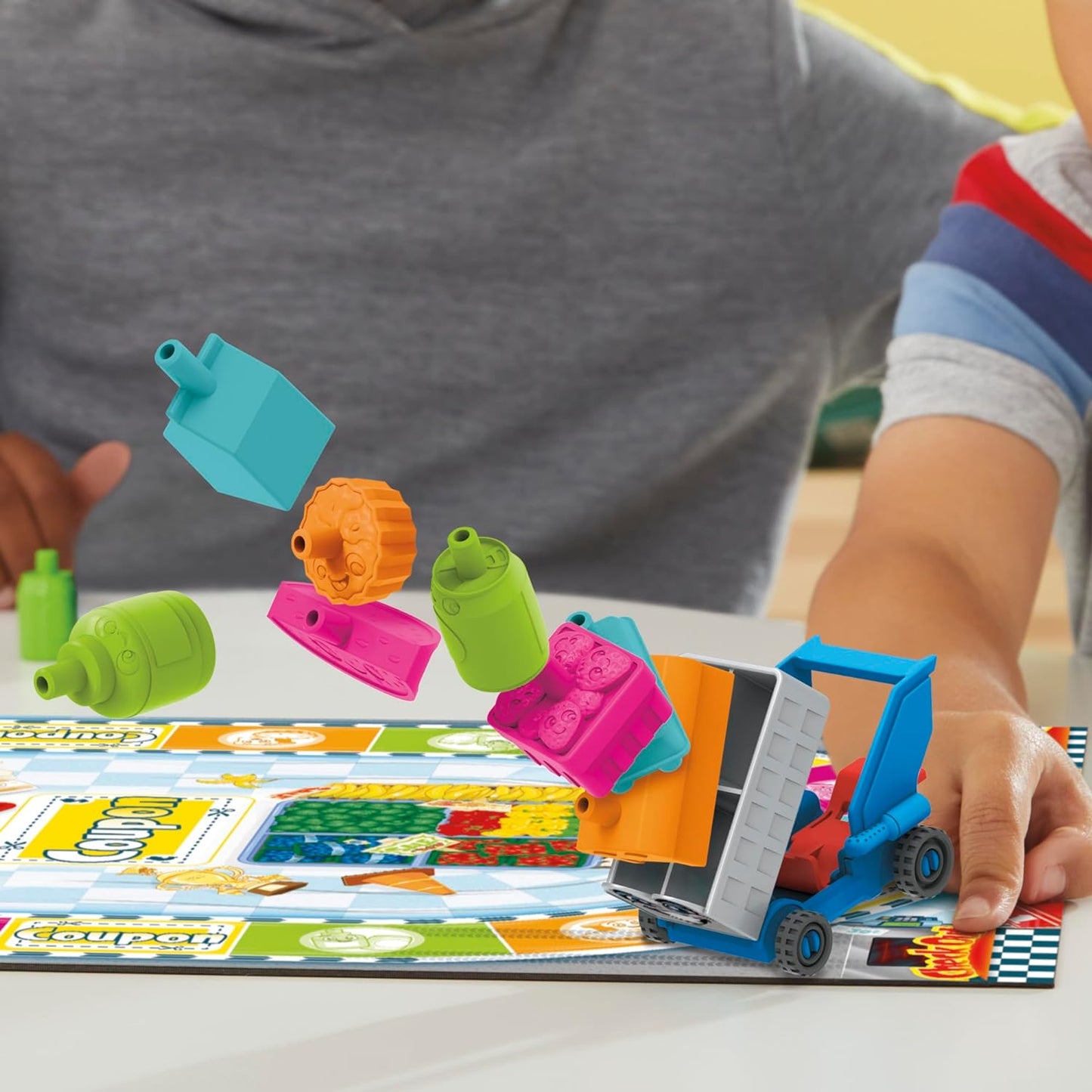 Hasbro Gaming Grocery Go Karts Board Game A" Fun Building Game for Preschoolers 4+ – 4