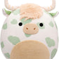 Squishmallows Original 20-Inch Celestino Sage Green Spotted Highland Cow - Official Jazwares Plush