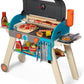 Melissa & Doug Melissa Doug Wooden Deluxe Barbecue Grill Smoker and Pizza Oven Play Food