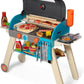 Melissa & Doug Melissa Doug Wooden Deluxe Barbecue Grill Smoker and Pizza Oven Play Food