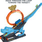 Hot Wheels City T-Rex Chomp Down Track Set A" 1:64 Scale Vehicle Stunt Action to Knock Out the Dinosaur – 1
