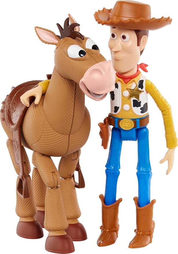 Mattel Toy Story 4 Action Figure Set A" Woody with Removable Hat & Bullseye – 4