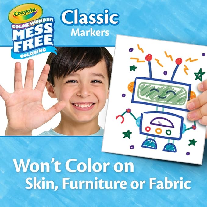 Crayola Color Wonder Marker Refill Set 20ct Mess Free Broad Line Markers for Toddlers