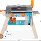Melissa & Doug Melissa Doug Wooden Deluxe Barbecue Grill Smoker and Pizza Oven Play Food