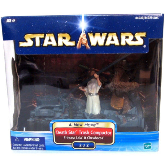 STAR WARS Hasbro Leia and Chewbacca Death Star Trash Compactor A New Hope Star Wars