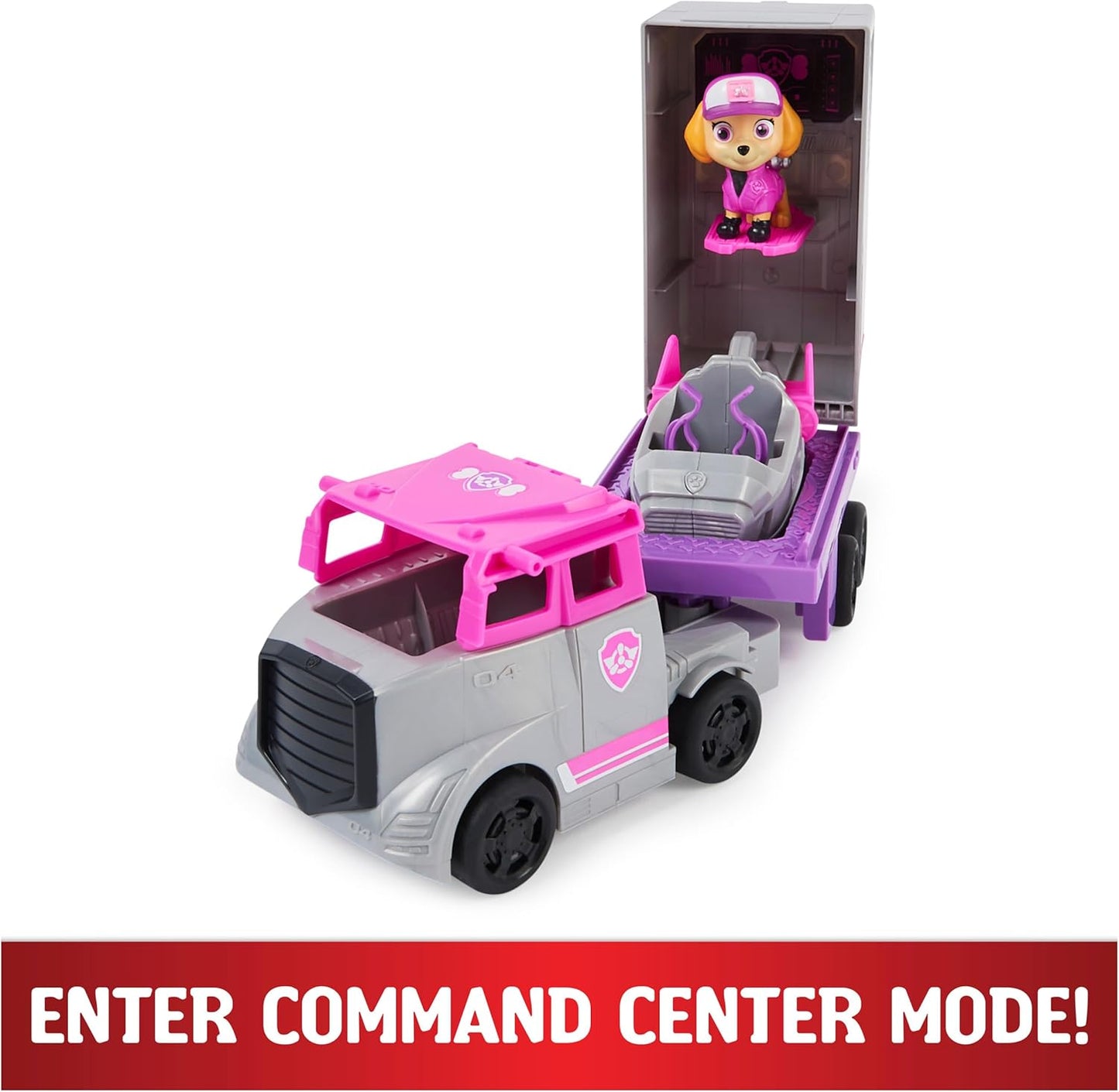 PAW Patrol Big Truck PupAA"A"s Skye Transforming Toy Trucks with Collectible Action Figure Kids Toys for Ages 3 and up – 3