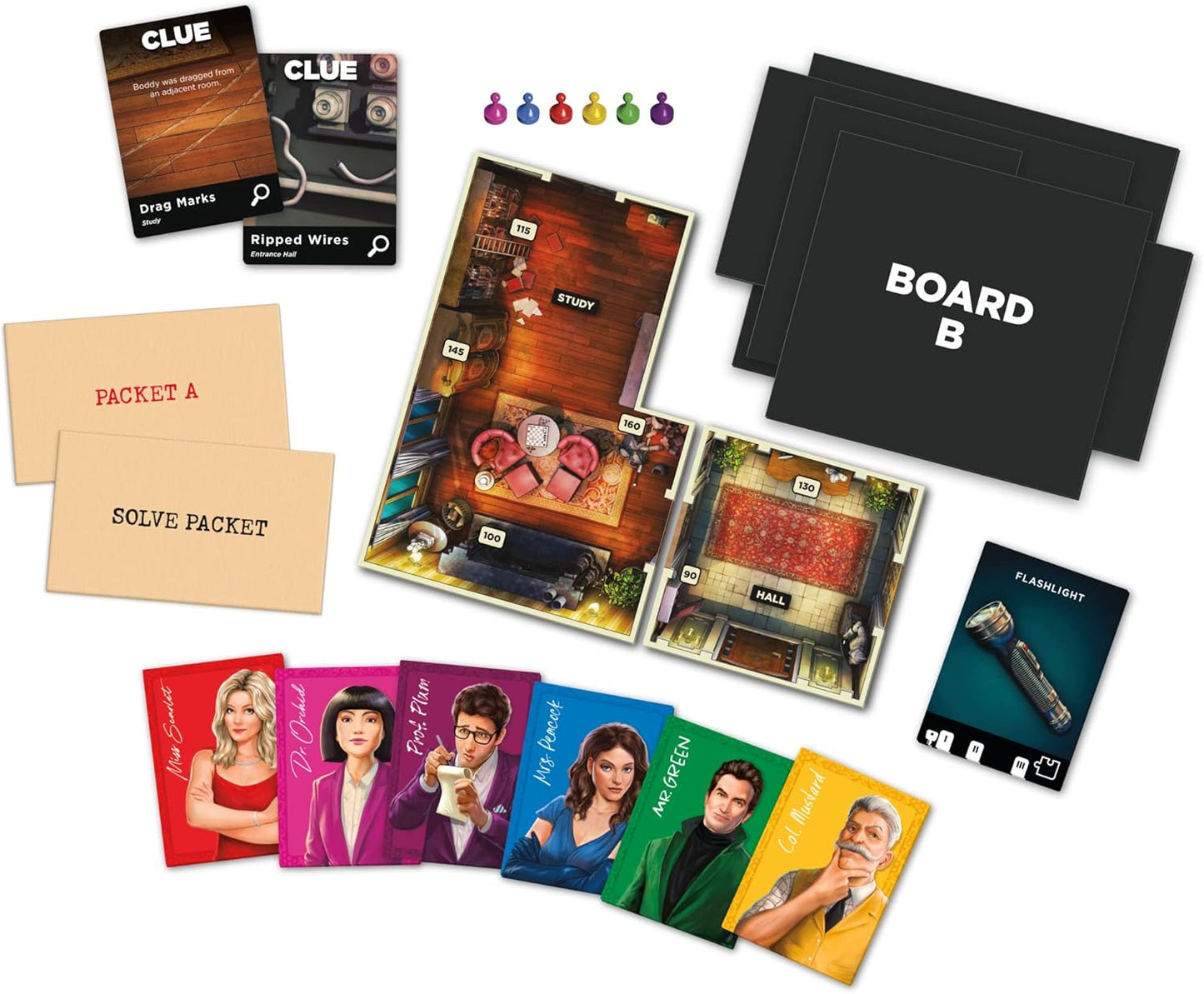 Hasbro Gaming Clue Board Game: Treachery at Tudor Mansion A" Escape Room Murder Mystery Game Ages 10+ – 10