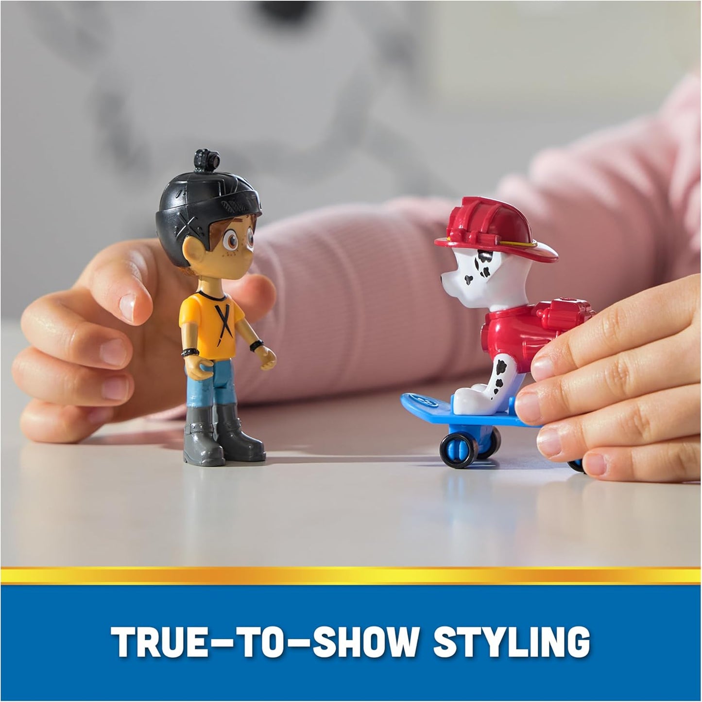 Paw Patrol Marshall Daring Danny X Figures Set with Skateboard for Boys and Girls