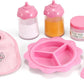 Melissa & Doug Mine to Love Time to Eat Doll Feeding Set A" 8-Piece Set in Pink – 8