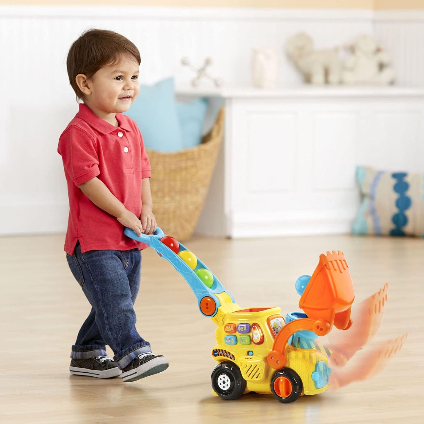 VTech Pop-a-Balls Push Pop Bulldozer