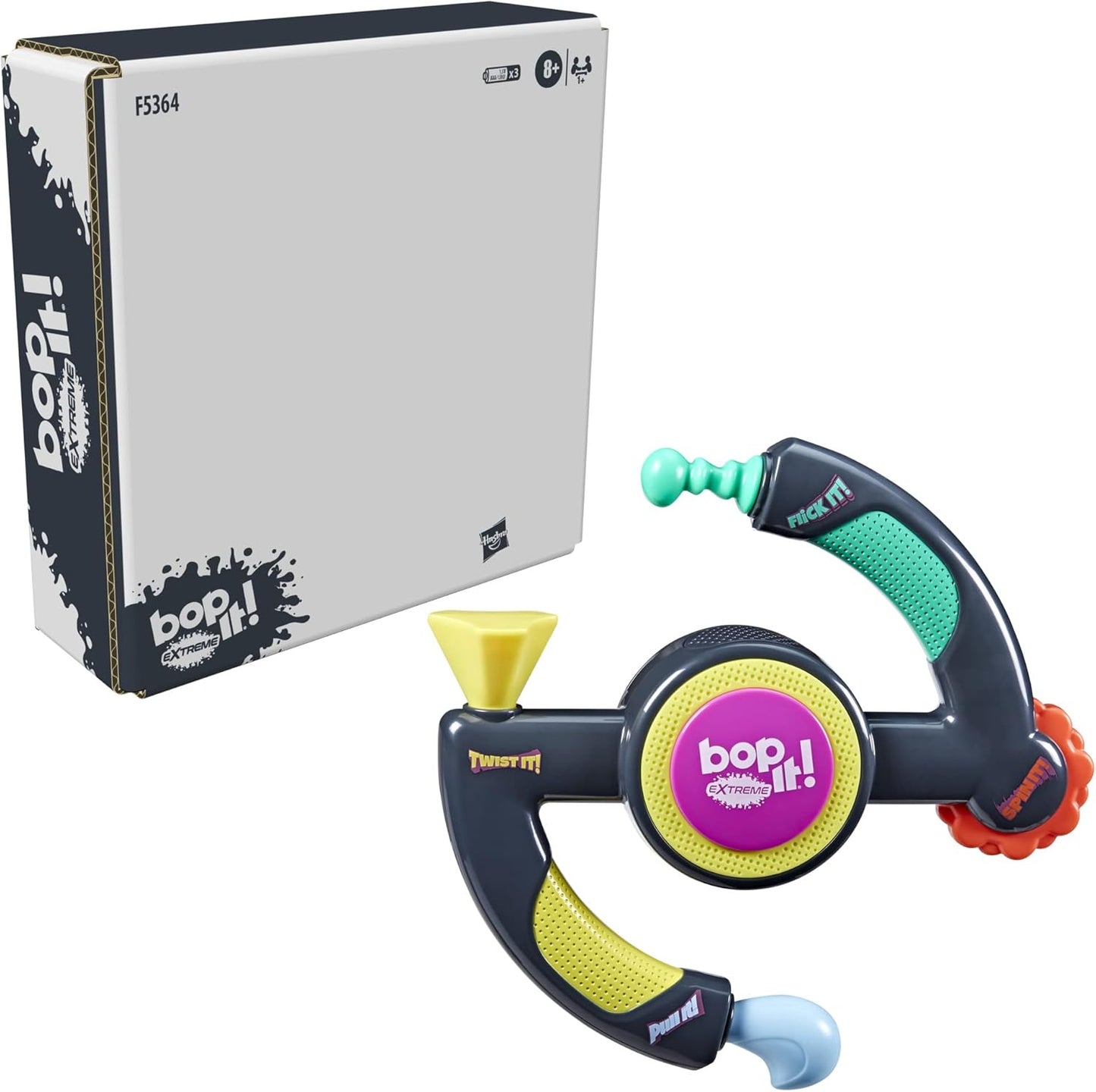 Hasbro Gaming Bop It! Extreme Electronic Game for 1 or More Players Fun Party Interactive Game for Kids Ages 8+ 4 Modes Including One-On-One Mode – 1