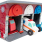 Melissa & Doug Wooden Rescue Vehicles & Garage A" 7-Piece Playset – 7