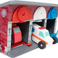 Melissa & Doug Wooden Rescue Vehicles & Garage A" 7-Piece Playset – 7