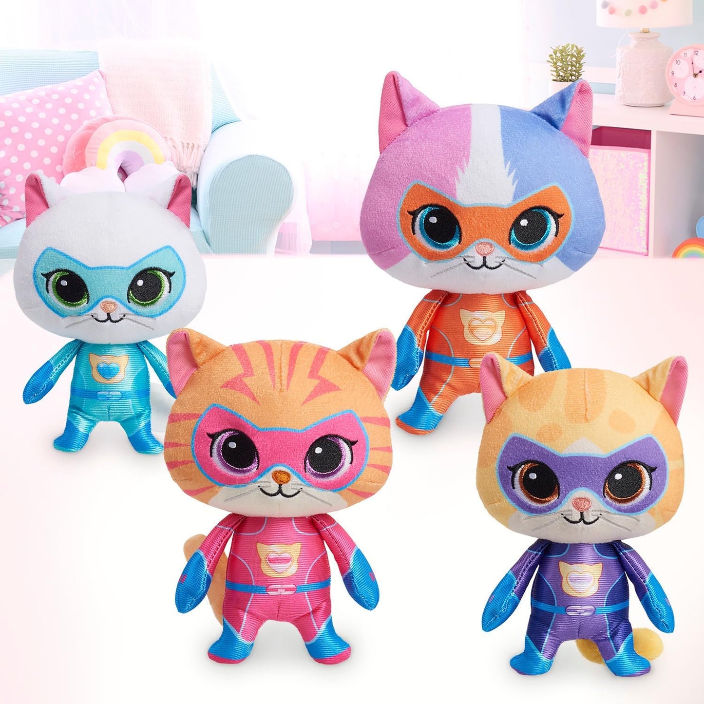 Just Play Disney Junior SuperKitties 7". Includes: Sparks stuffed animal – 7"