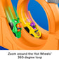 Fisher-Price Little People Toddler Toy Hot Wheels Spiral Stunt Speedway Race Track Playset