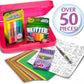 Crayola All That Glitters Art Case A" 50+ Pieces Glitter Crayons & Supplies – 50