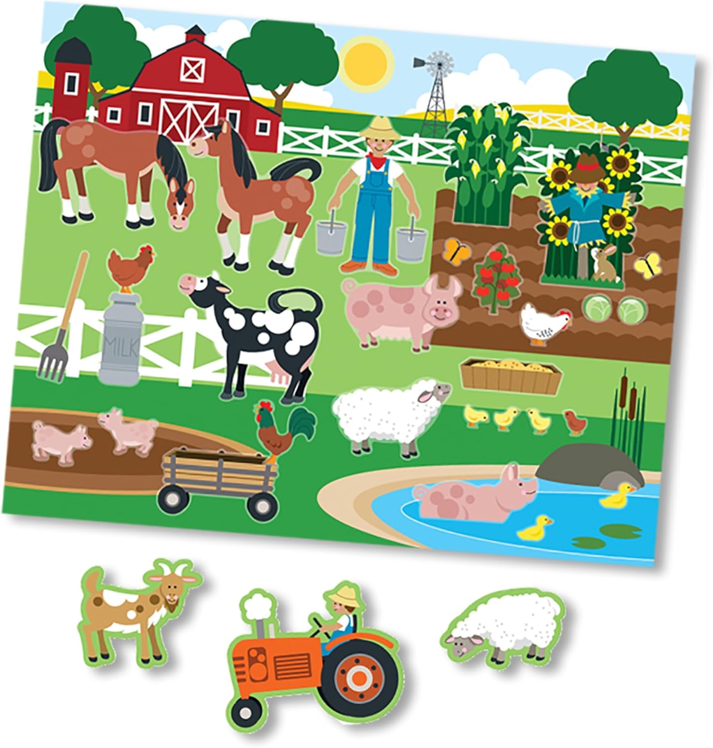 Melissa & Doug Reusable Sticker Pad: Habitats A" 150+ Stickers FSC Certified – 150
