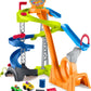 Fisher-Price Little People Toddler Toy Hot Wheels Spiral Stunt Speedway Race Track Playset