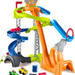 Fisher-Price Little People Toddler Toy Hot Wheels Spiral Stunt Speedway Race Track Playset