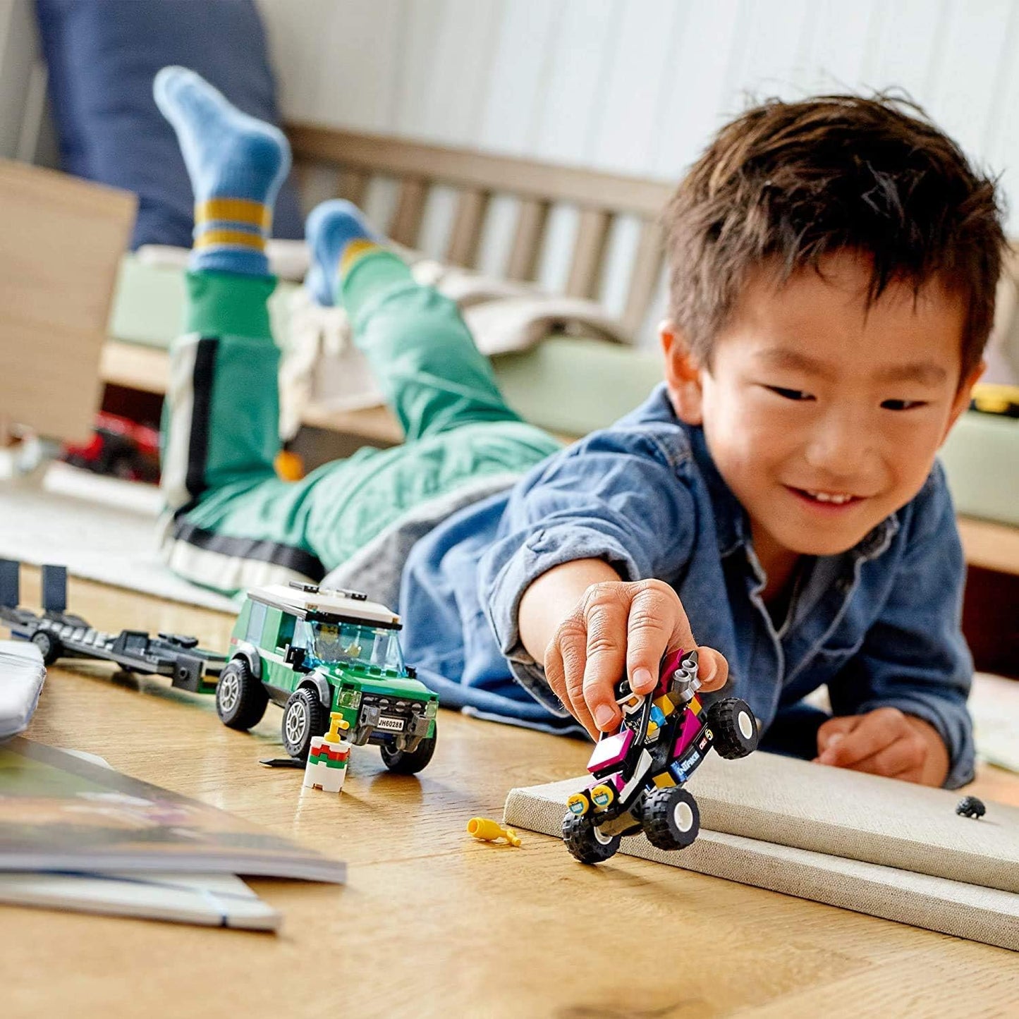 LEGO City Race Buggy Transporter Building Kit (210 Pieces) – 210
