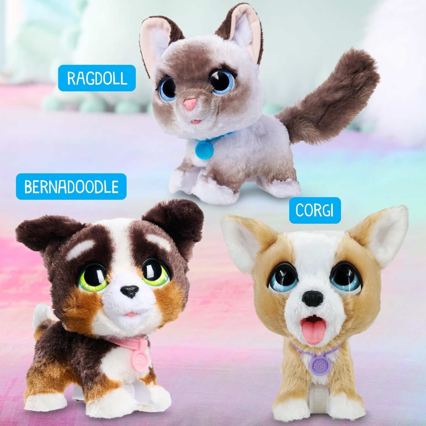 Just Play furReal Newborns Kitty Interactive Pet Small Plush