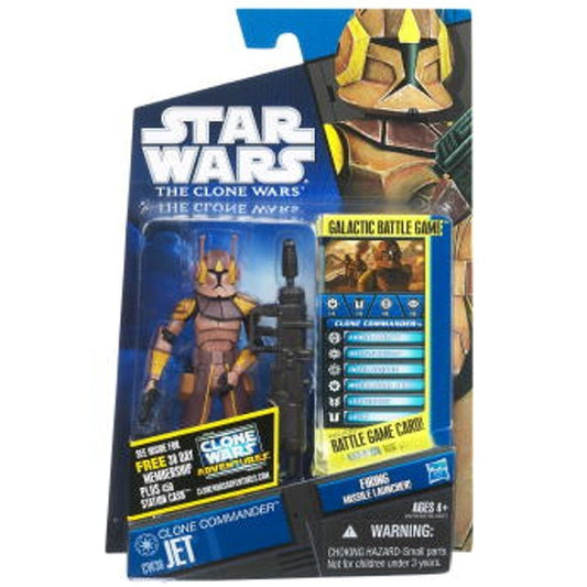 Star Wars 2011 Clone Wars Animated Action Figure CW No. 38 Clone Commander Jet