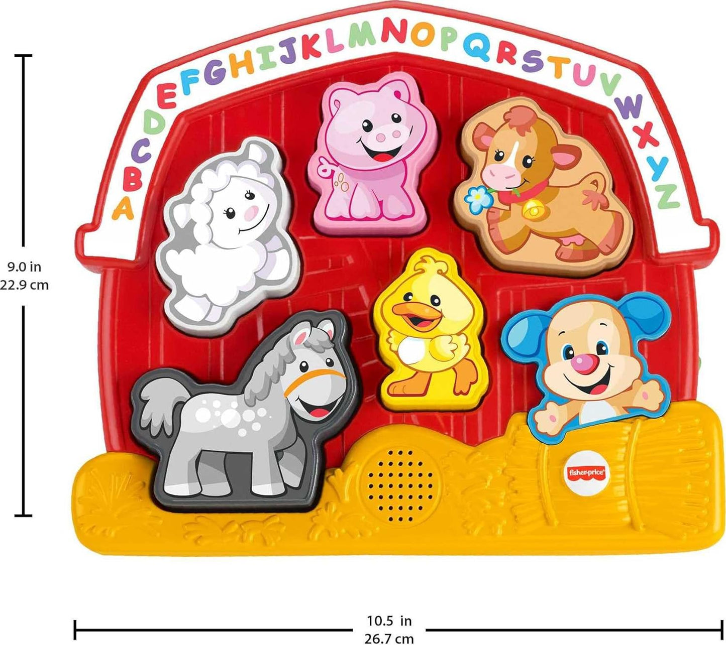Fisher-Price Toddler Shape Sorting Toy Laugh Learn Farm Animal Puzzle