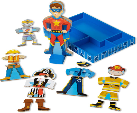 Melissa & Doug Melissa Doug Joey Magnetic Wooden Dress-Up 25 pcs for Toddlers and Ages
