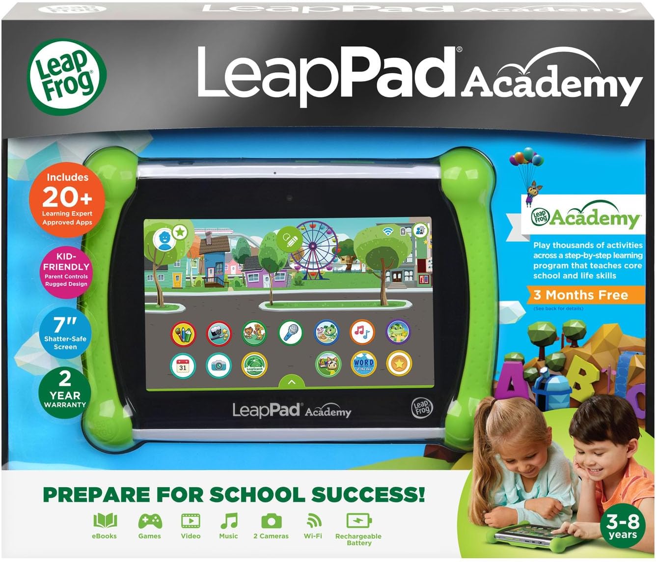 LeapFrog LeapPad Academy ' Learning Tablet Green