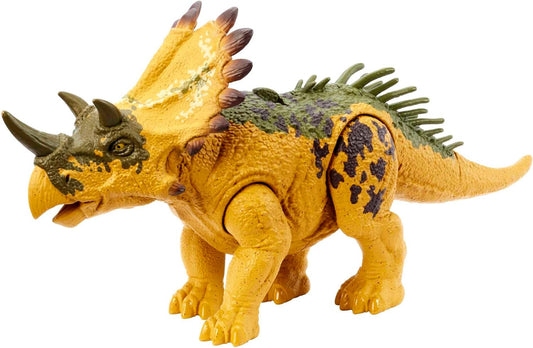 Mattel Jurassic World Wild Roar Dinosaur Toy with Sound Attack Move Regaliceratops