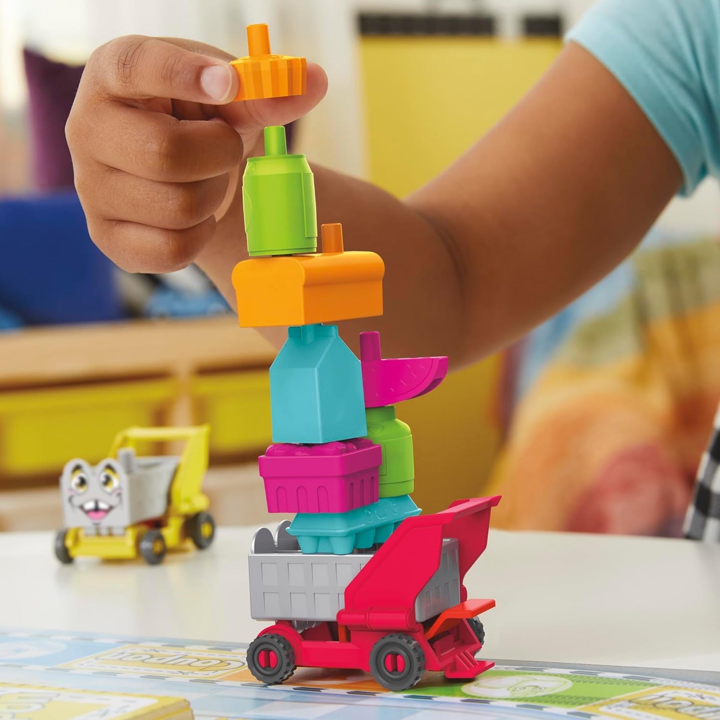Hasbro Gaming Grocery Go Karts Board Game A" Fun Building Game for Preschoolers 4+ – 4