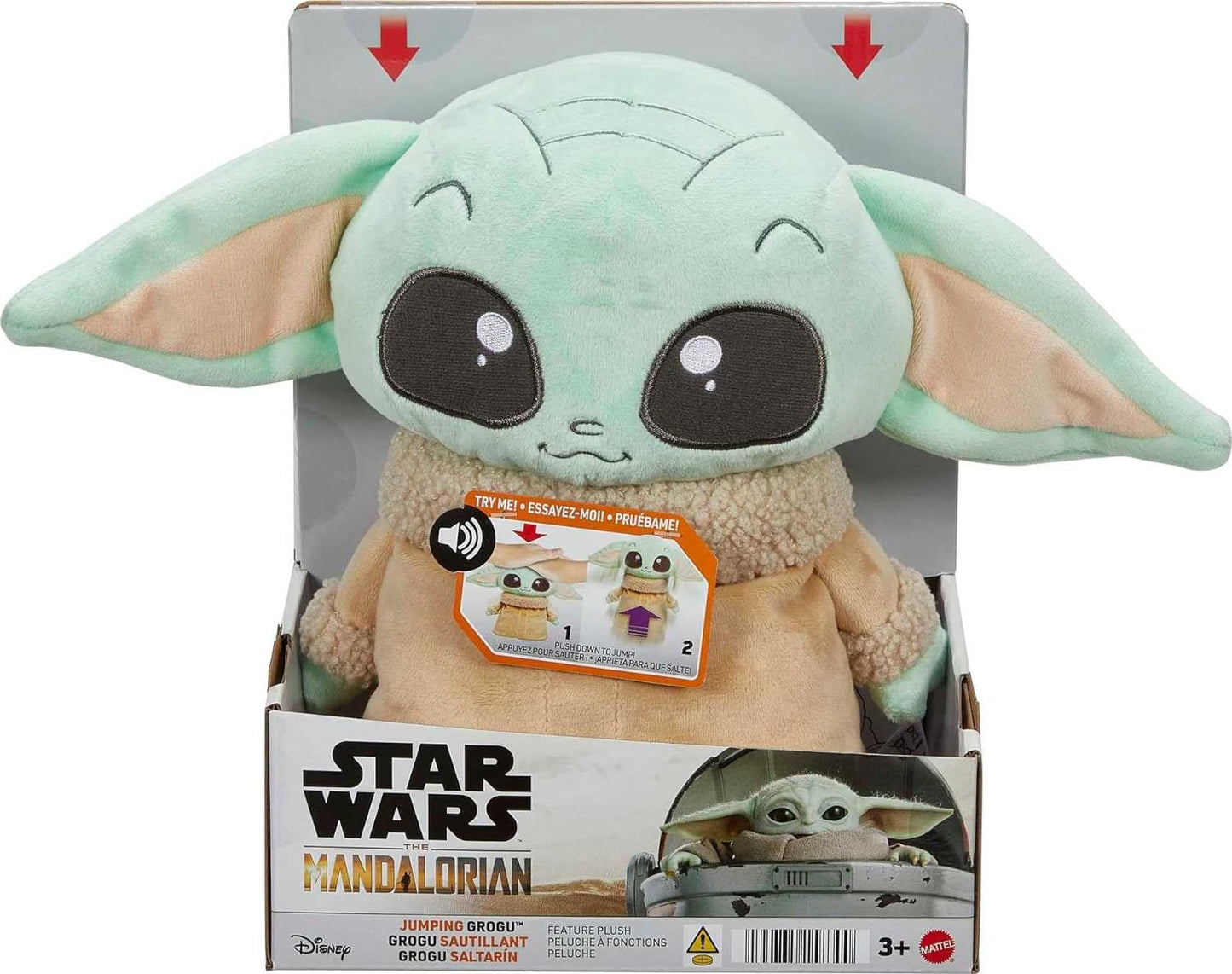 Mattel Star Wars Jumping Grogu Plush