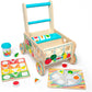 Melissa & Doug Wooden Shape Sorting Grocery Cart Toy for Toddlers 1+ FSC-Certified – 1