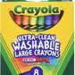 Crayola 8 Count Ultra Clean Washable Large Crayons Color Max (Pack of 3) – 8