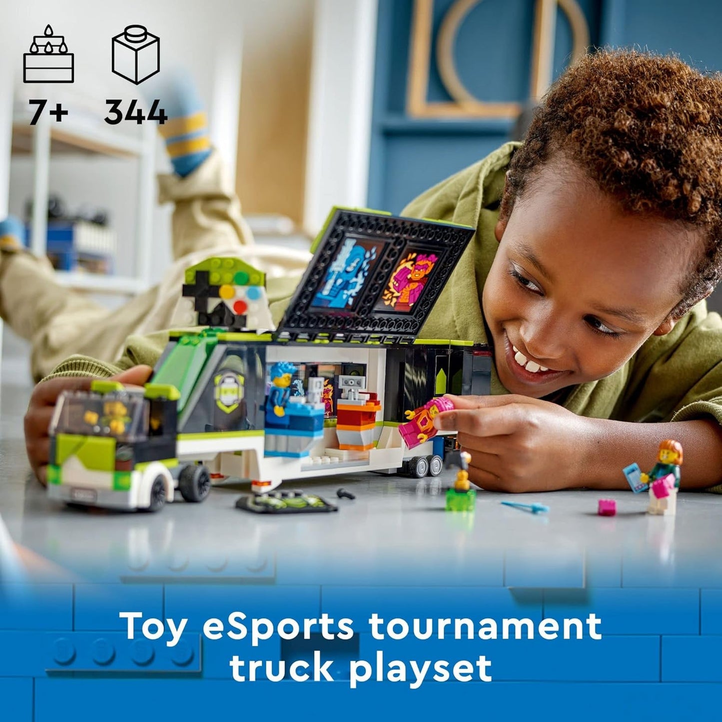 LEGO City Gaming Tournament Truck" Esports Vehicle Set with 3 Minifigures Computers & Stadium Screens – 3