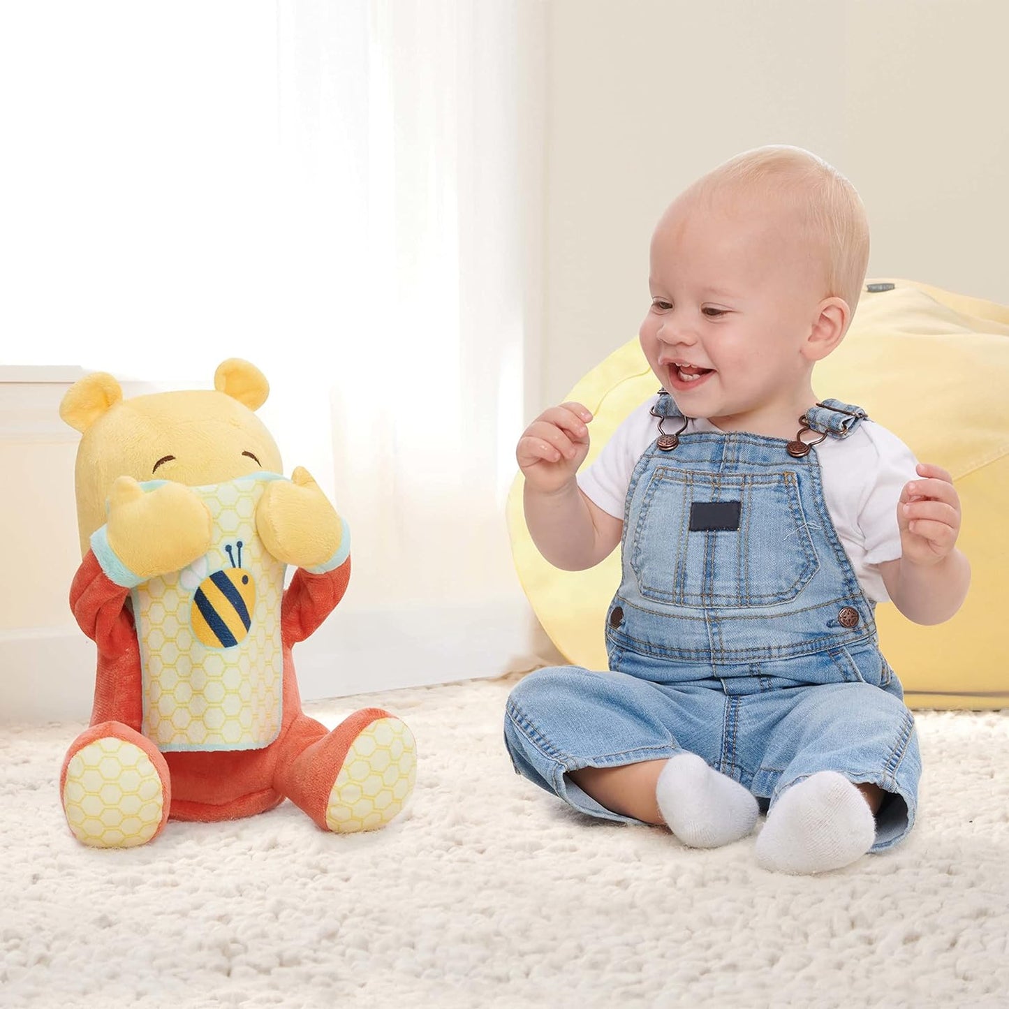 Just Play Disney Baby Hide-and-Seek Winnie The Pooh Interactive Plush Officially Licensed Kids Toys for Ages 09Month by – 09