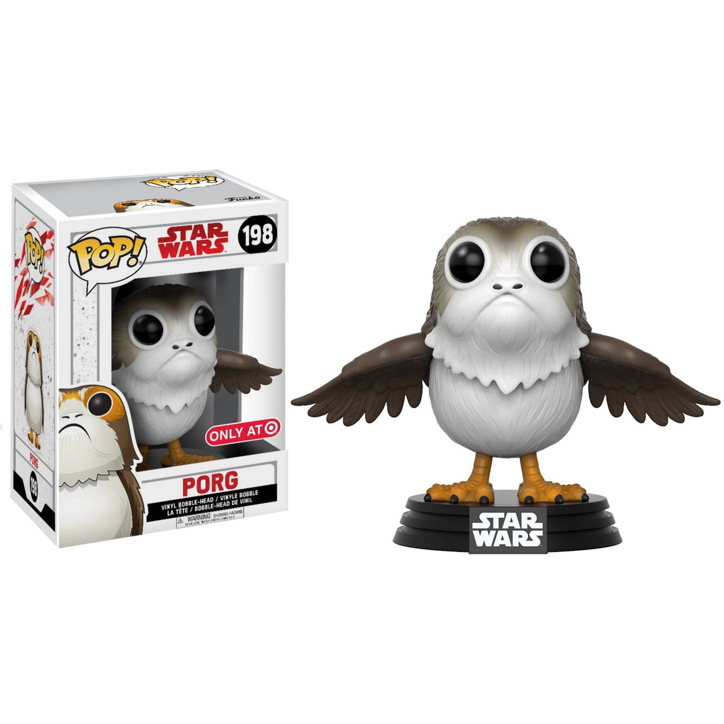 Star Wars Funko PORG POP! x  - The Last Jedi Vinyl Figure + 1 Official  Trading Card Bundle – 1