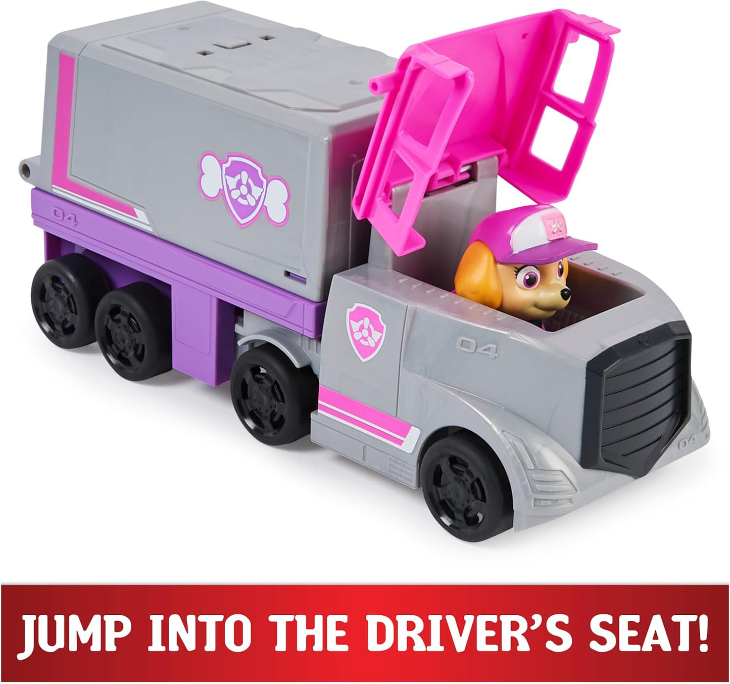 PAW Patrol Big Truck PupAA"A"s Skye Transforming Toy Trucks with Collectible Action Figure Kids Toys for Ages 3 and up – 3