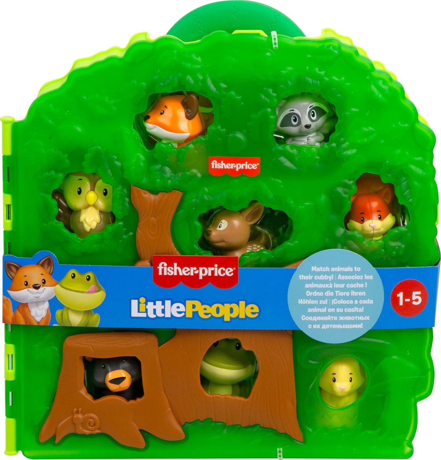 Fisher-Price Little People Toddler Toy Forest Friends Carry Case Playset