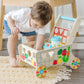 Melissa & Doug Wooden Shape Sorting Grocery Cart Toy for Toddlers 1+ FSC-Certified – 1